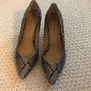 BR Snakeskin Pumps
